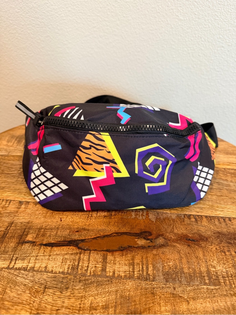 Retro 80s 90s Style Neon Geometric Fanny Pack Waist Bag